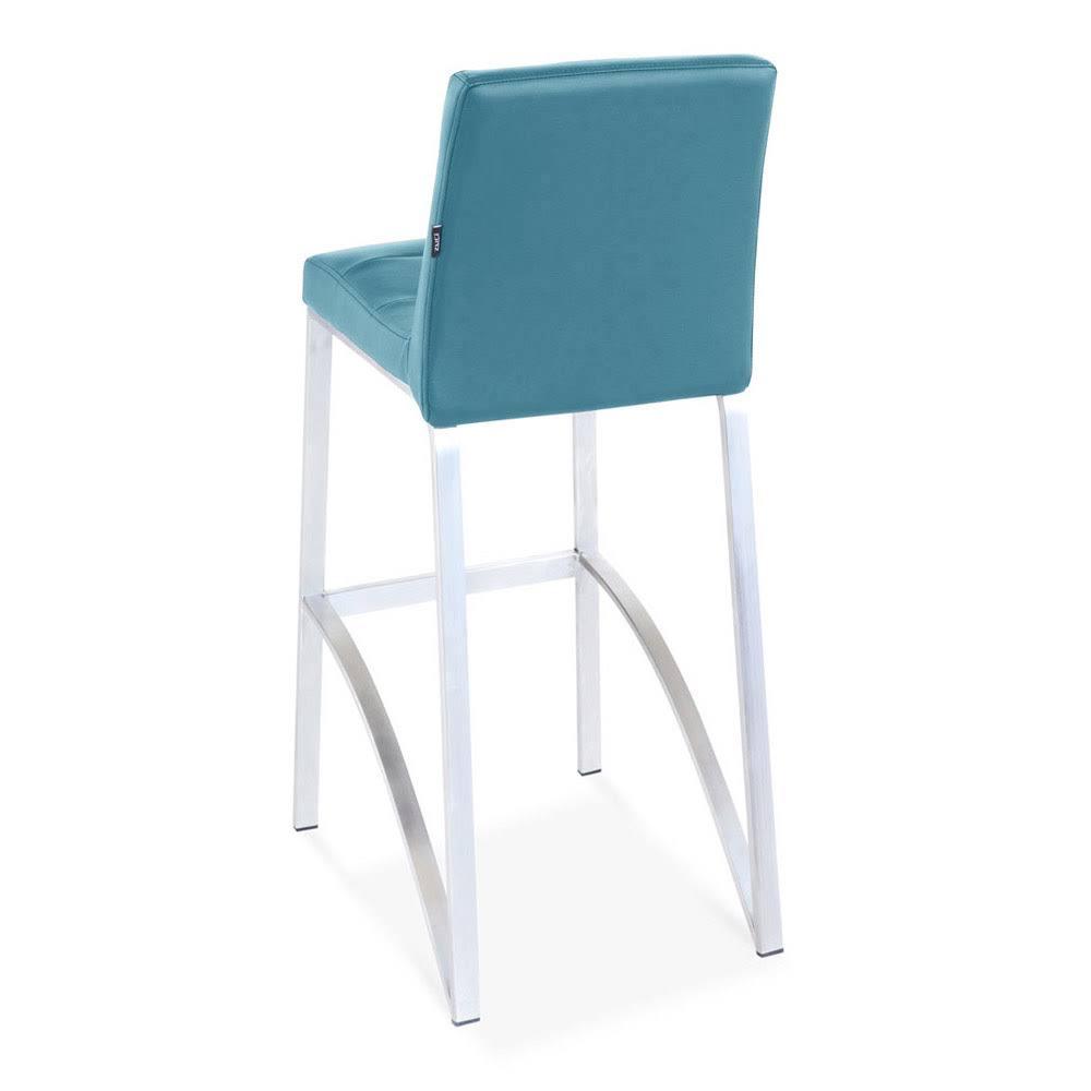 Teal Bar Stool with Metal Base A1308