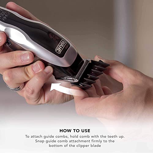 Black 8 Piece Taper Attachment Comb Set O548