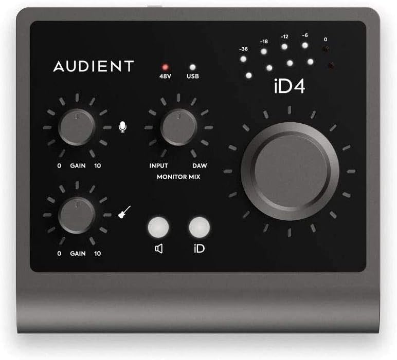 USB-C Audio Interface Bundle with Studio Monitor Headphones & XLR Cable O308