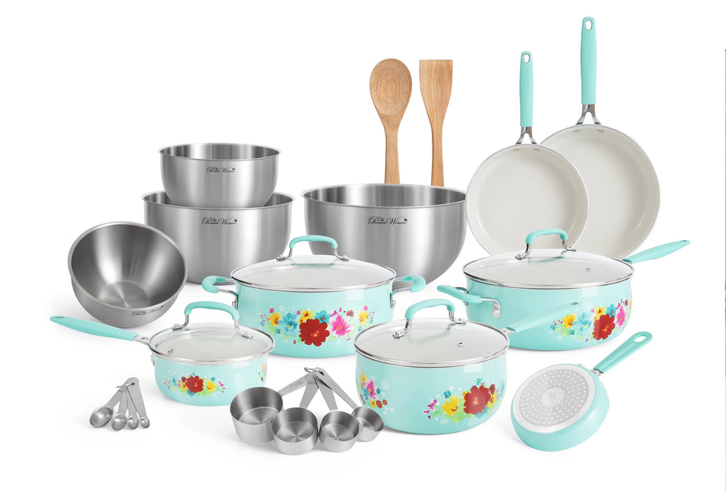 25 Piece Ceramic Cookware Set I2689