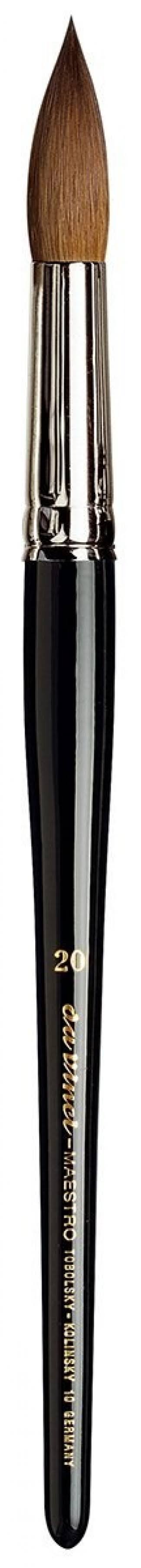 10 Size 20 Kolinsky Red Sable Round Paint Brush E9919