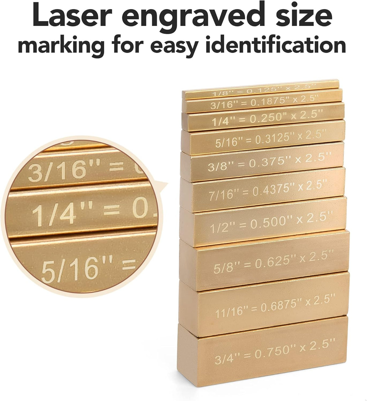 10 Brass Setup Blocks Height Gauge Woodworking Tools M22512