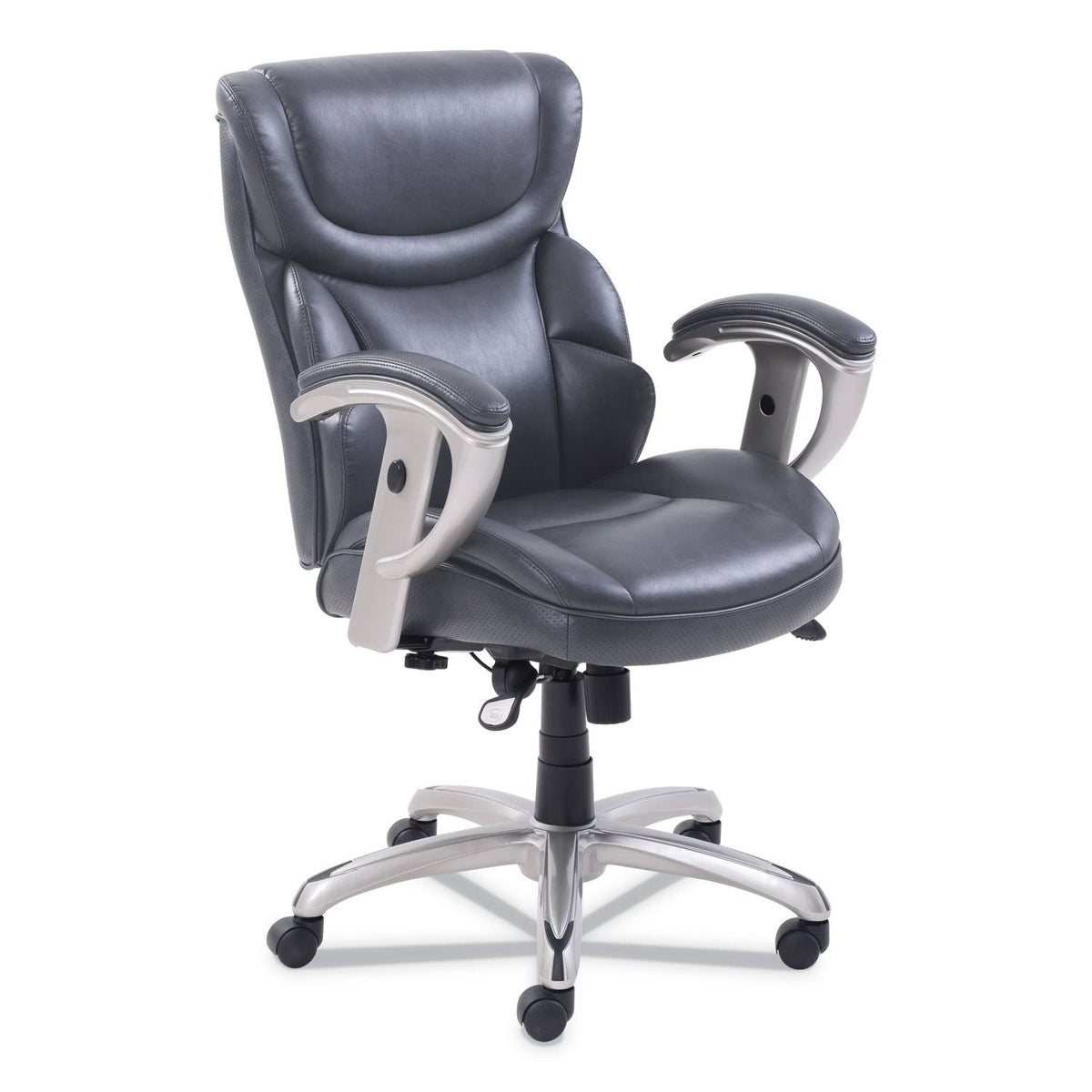 Gray Leather Task Chair G5288