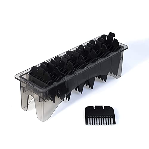 Black 8 Piece Taper Attachment Comb Set O548