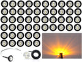 (Pack of 50) 3/4" inch Bullet Side Led Marker Trailer Lights 12V DC M839
