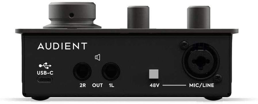 USB-C Audio Interface Bundle with Studio Monitor Headphones & XLR Cable O308