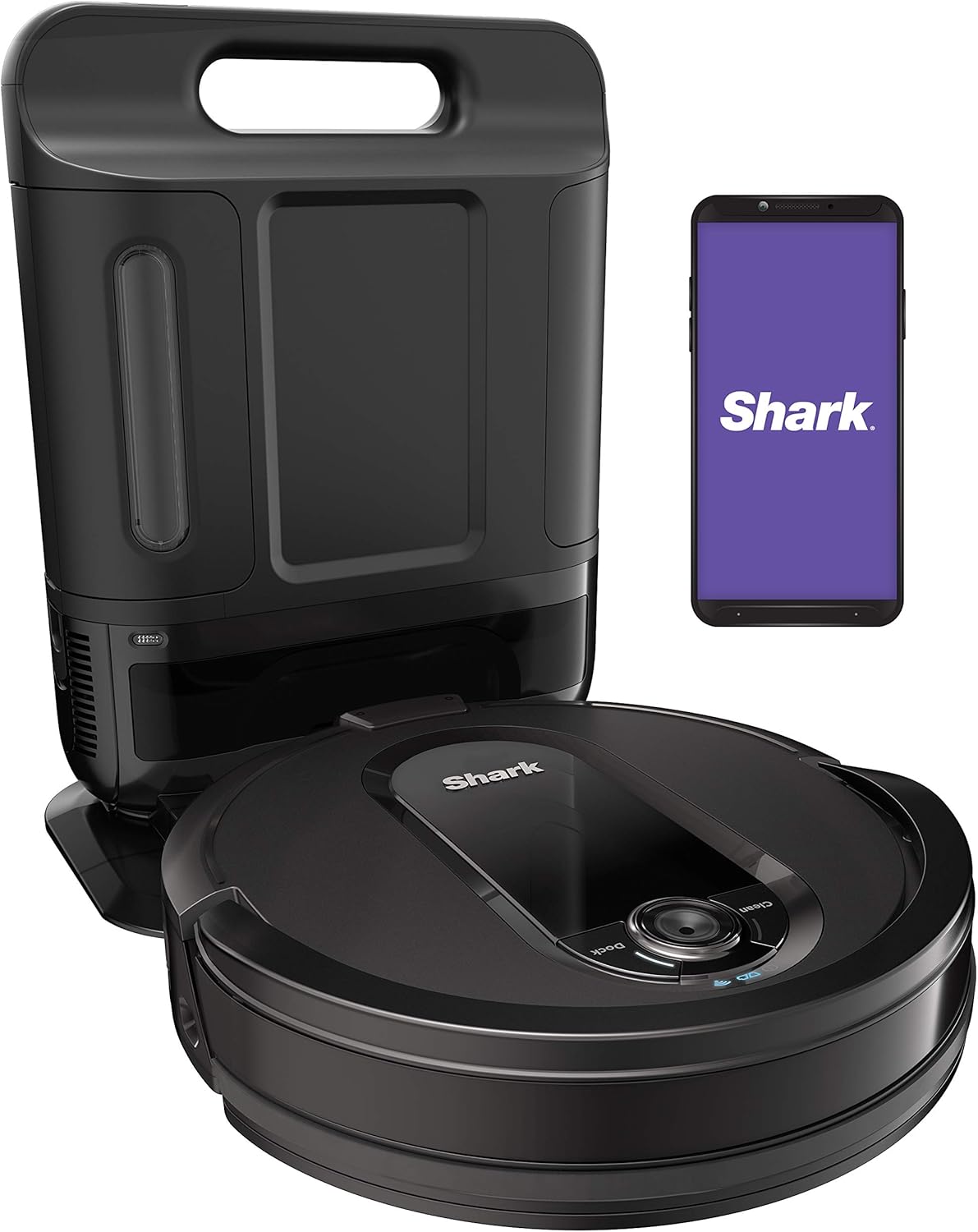 Black Robot Vacuum with Self-Empty Base C8430
