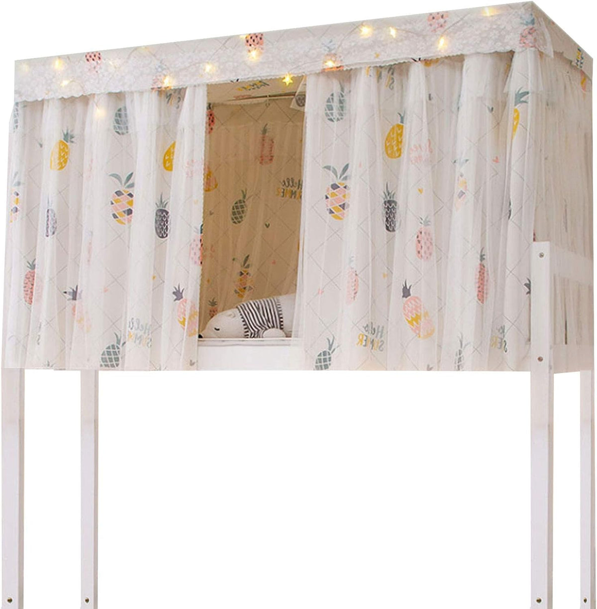 Pink Bed Canopy Curtain 3pcs I84818